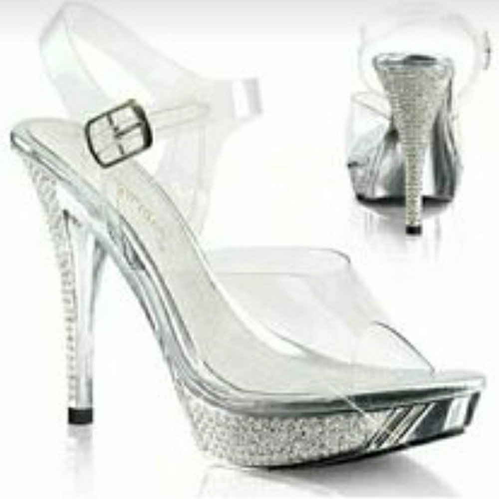 Crystal Platform Glam Shoes- Grad/Wedding